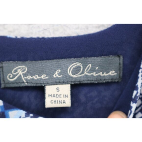 Rose & Olive Sleeveless Silky Tunic-Size Small-Flowy - Picture 4 of 10